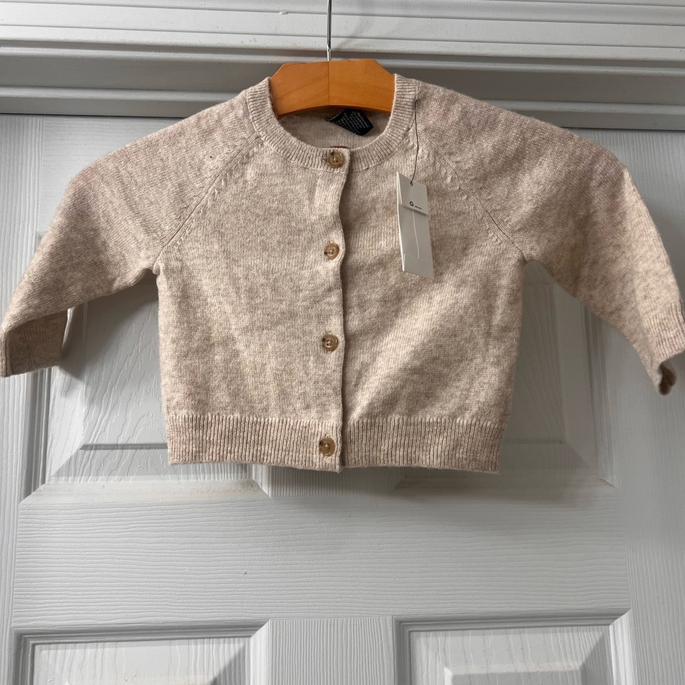 NWT Banana Republic Baby Girl Wool/ Cashmere Cardigan Sz 6-12 Months